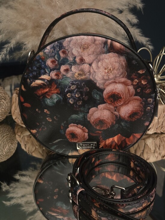 Carlos by Carlos Santana Other - Carlos Santana Floral Canteen Crossbody Bag Moody Rose Circle Purse Boho Goth
